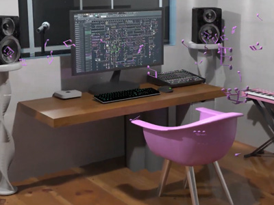 Sound wave representing audio production